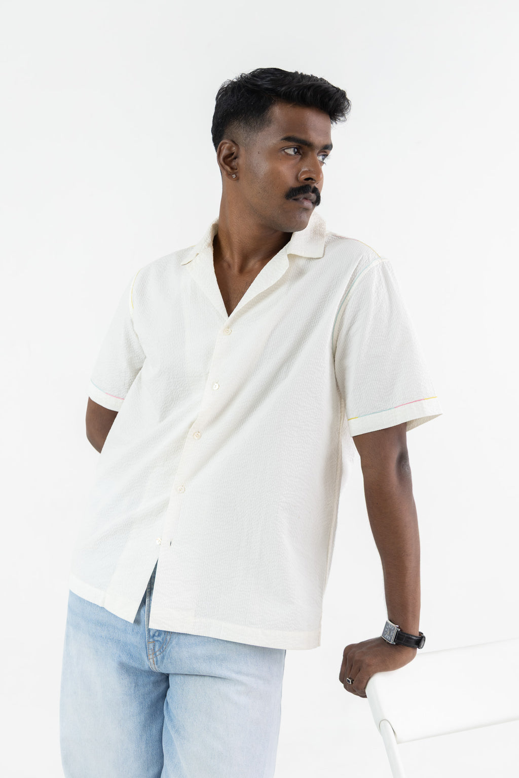 Sorbet Shirt with Embroidery Details