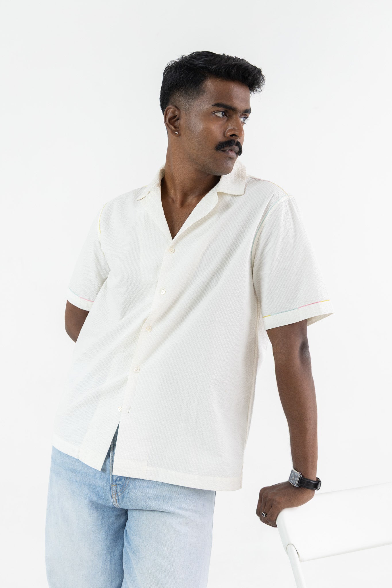 Sorbet Shirt with Embroidery Details