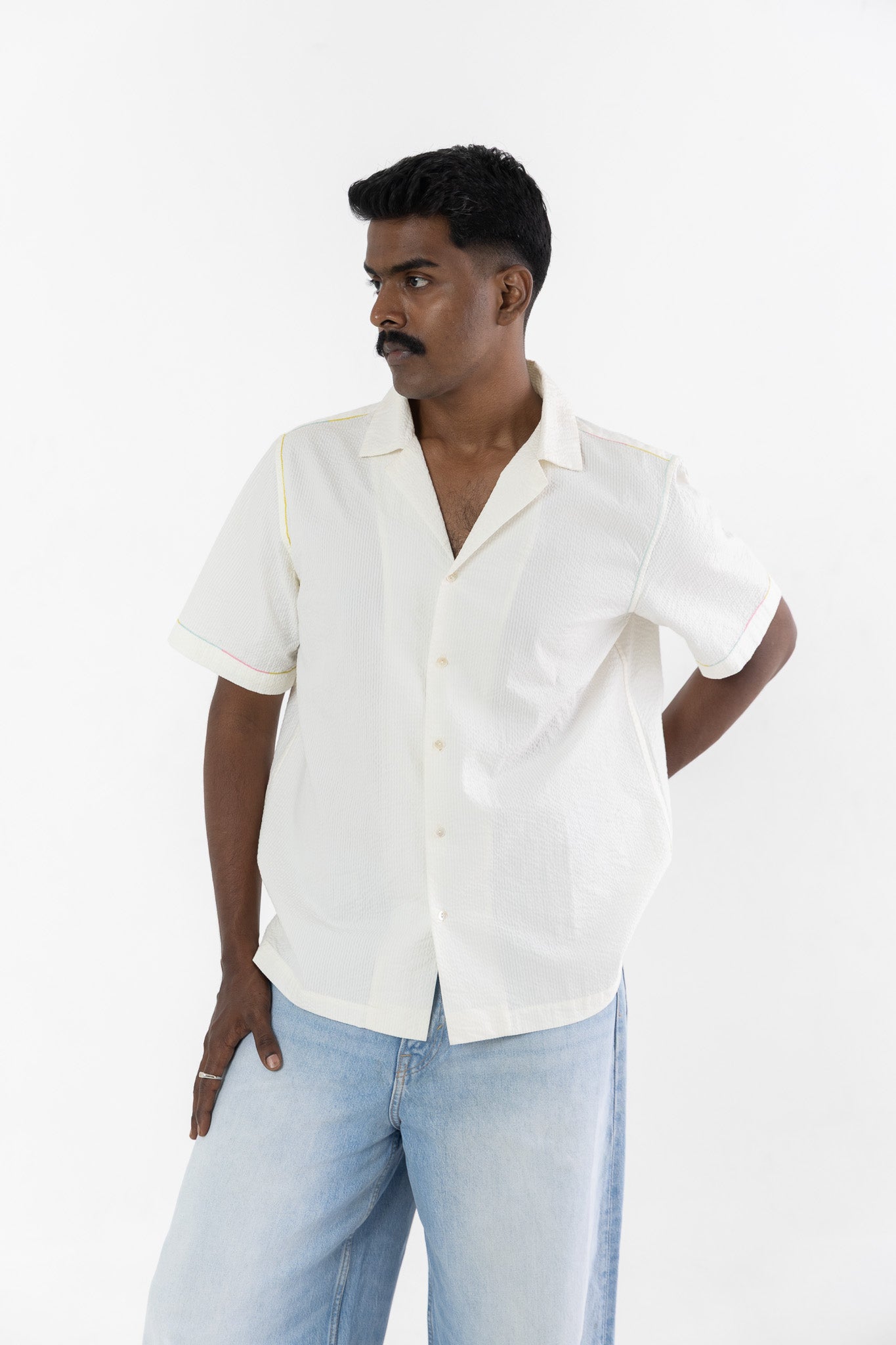 Sorbet Shirt with Embroidery Details