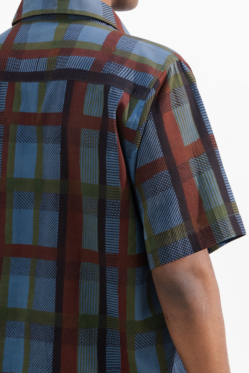 Albers Checks Handblock Printed Shirt