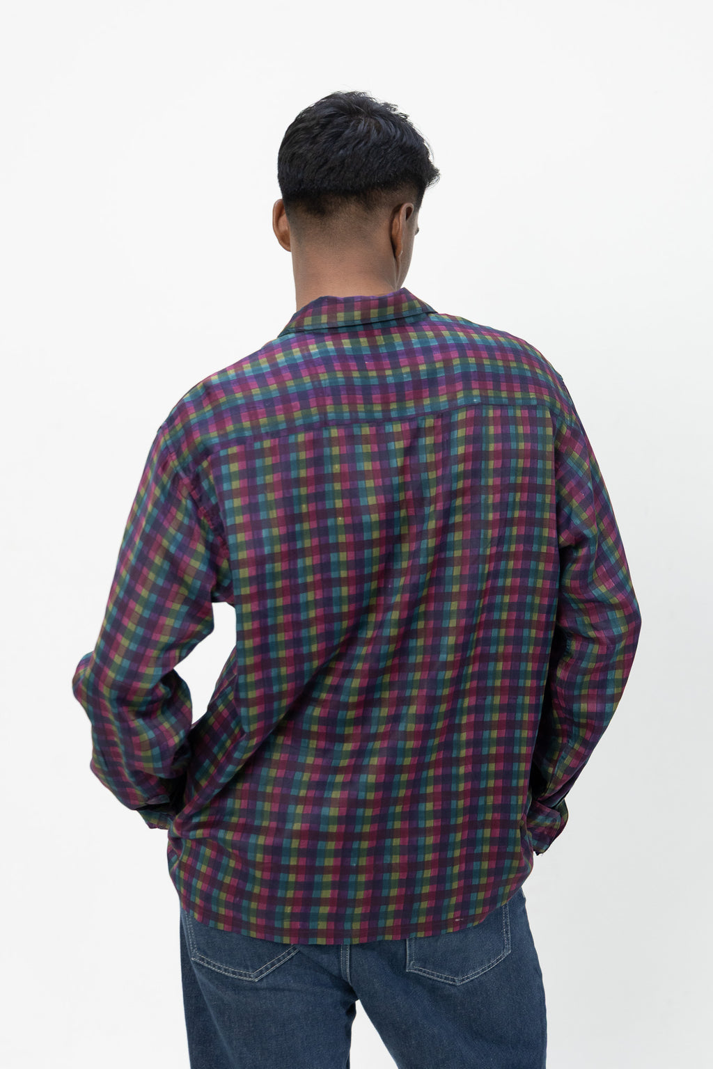 Mosaic Checks– Handblock Printed Shirt