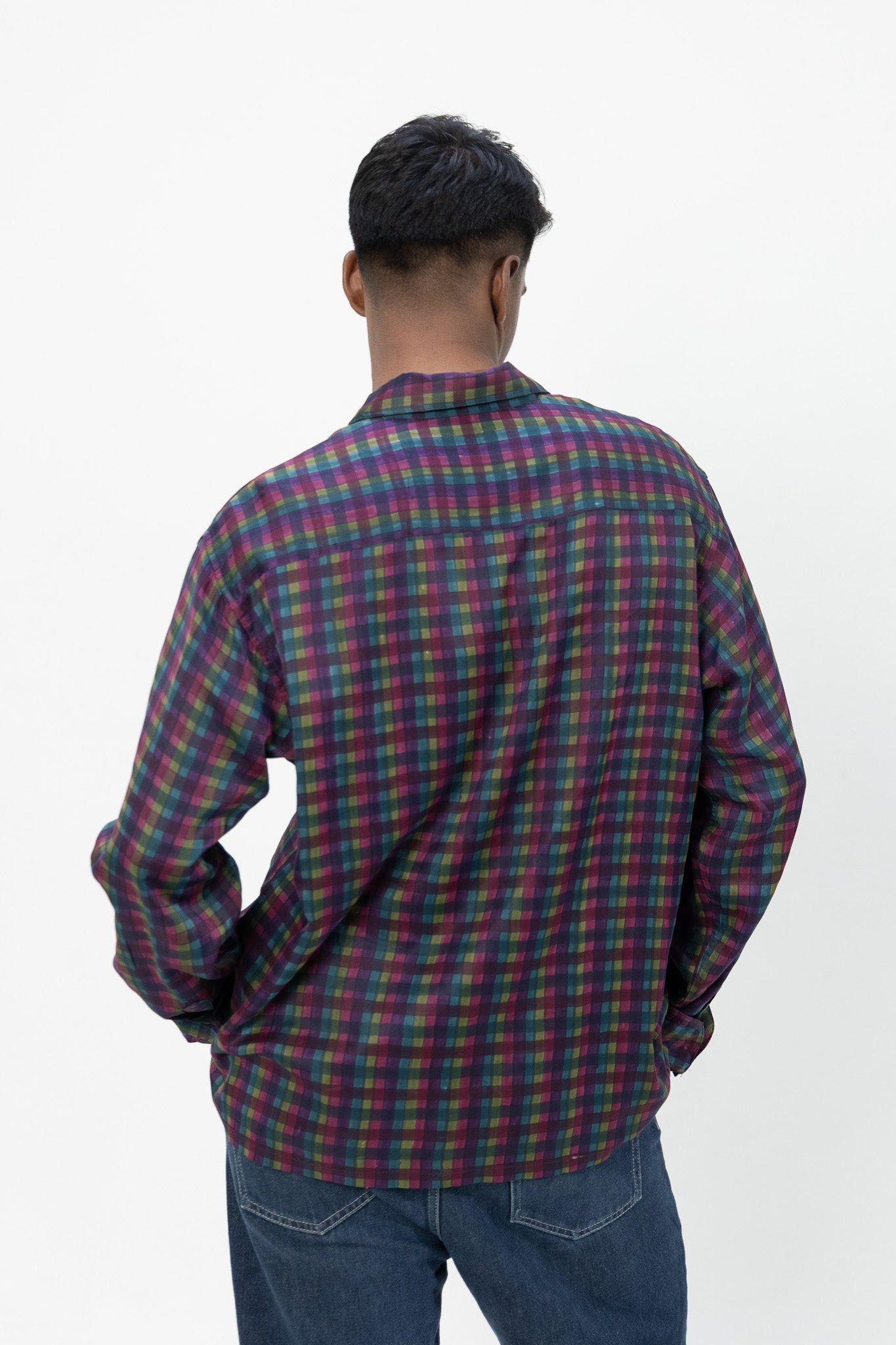 Mosaic Checks– Handblock Printed Shirt