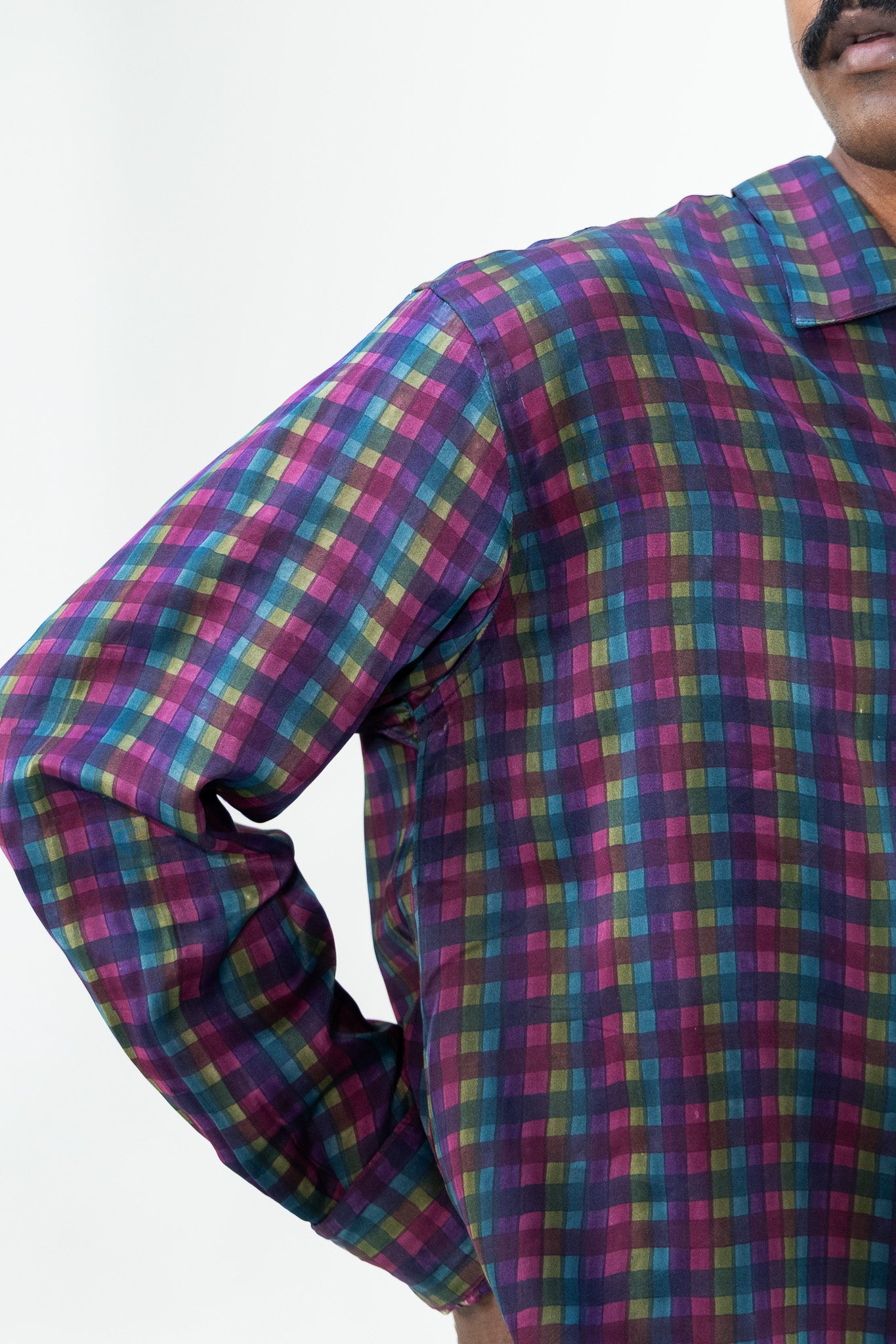 Mosaic Checks– Handblock Printed Shirt