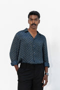 Noir Eclipse Dabu Printed Shirt